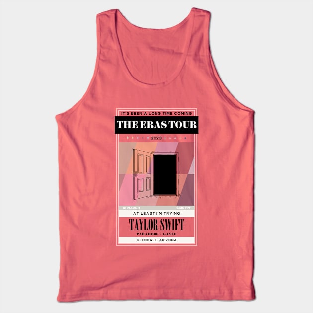 Glendale This Is Me Trying Eras Tour Poster Tank Top by Likeable Design